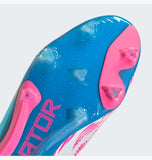 Predator Elite Laceless Firm Ground Soccer Cleats White/Pink