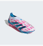 Predator Elite Laceless Firm Ground Soccer Cleats White/Pink