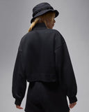 Brk Flc Qz Top Black