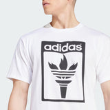 Trefoil Torch T-Shirt White
