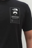 back print t-shirt in black