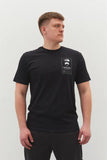 back print t-shirt in black