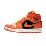Air  1 Mid "Orange" Orange/Black